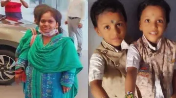 Sabitri Behera and her two sons