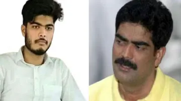 Former MP(right)  & his Son .