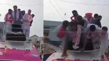 KTR fall from campaign vehicle