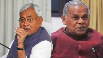Nitish Kumar and Jitan Ram Manjhi