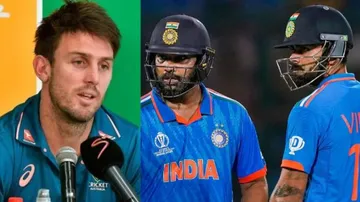 Virat Kohli, Rohit Sharma, Mitchel Marsh 