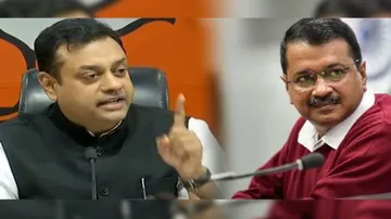 Sambit Patra & Arvind Kejriwal 