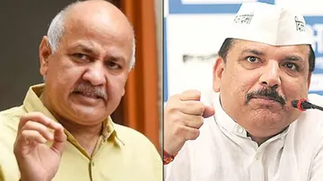 Manish Sisodia and Sanjay Singh