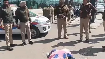 Firing Out Side Shopping mall