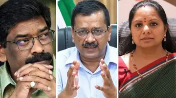 hemant-soren, arvind-kejriwal & k-kavitha