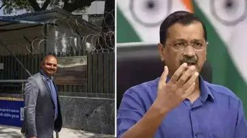 Arvind Kejriwal & his private secretary  