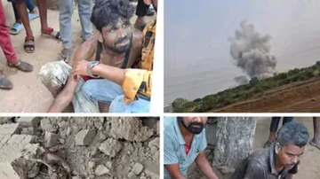 Blast in gunpowder factory