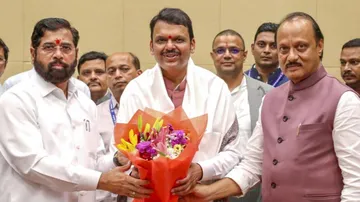 Eknath Shinde, Devendra Fadnavis and Ajit Pawar