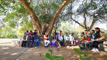 PM Modi Among Students
