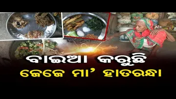 ବାଇଆ କରୁଛି ଜେଜେ ମା' ହାତରନ୍ଧା