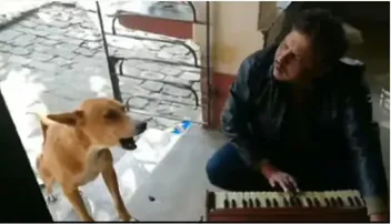 କୁକୁର ଗାଉଛି ରାନୁ ମଣ୍ଡଳଙ୍କ ଗୀତ ‘ତେରୀ ମେରୀ କାହାନୀ’