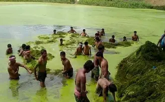 ଶୁଣିଲାନି ପ୍ରଶାସନ; ଗାଁ ପୋଖରୀ ସଫା କଲେ ଲୋକେ