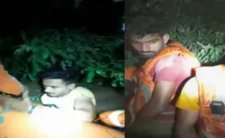 ବନ୍ୟା ପାଣିରେ ଫସିଥିବା ୨ ଭାଇ ଉଦ୍ଧାର