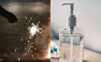 ସାନିଟାଇଜର ବ୍ୟବହାର କରି ବାଣ ଫୁଟାଉଛନ୍ତି କି?