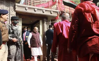 କାମାକ୍ଷ ମନ୍ଦିରରେ ଗୃହମନ୍ତ୍ରୀ ଅମିତ ଶାହା