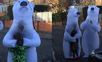 ନାତି ପାଇଁ ସାଜିଲେ ଭାଲୁ