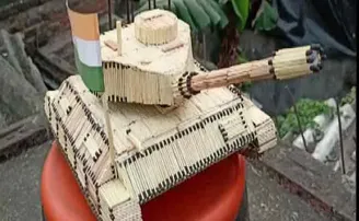 ଦିଆସିଲି କାଠିରେ ଟ୍ୟାଙ୍କ୍