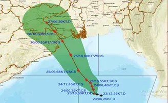 କିଛି ସମୟ ପରେ ବାତ୍ୟାର ରୂପ ନେବ ଗଭୀର ଅବପାତ, ଏବେ ପାରାଦୀପ ଠାରୁ ୫୪୦ କିମି ଦୂରରେ