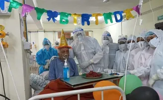 ହସ୍ପିଟାଲରେ ସେଲିବ୍ରେଟ୍ ହେଲା ୯୩ ବର୍ଷୀୟ କୋଭିଡ୍ ଆକ୍ରାନ୍ତଙ୍କ ଜନ୍ମଦିନ