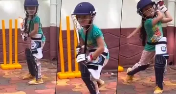 ୬ ବର୍ଷୀୟ କୁନି କ୍ରିକେଟର୍‌, ବ୍ୟାଟିଂ ଦେଖି ଉଡ଼ିଯିବ ହୋସ୍‌