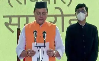 ଉତ୍ତରାଖଣ୍ଡ ମୁଖ୍ୟମନ୍ତ୍ରୀ ଭାବରେ ଶପଥ ନେଲେ ପୁଷ୍କର ସିଂ ଧାମି