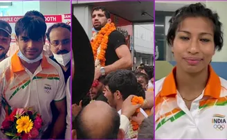 ରେକର୍ଡ ପଦକ ଧରି ପହଞ୍ଚିଲା ଭାରତୀୟ ଟିମ୍, ଏୟାରପୋର୍ଟରେ ଜୋରଦାର ସ୍ୱାଗତ