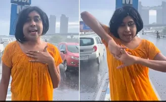 ନାଇଟି ପିନ୍ଧି ଫ୍ଲାଏଓଭର ଉପରେ ନାଚିଲେ, ଫାଇନ୍‌ ଗଣିଲେ