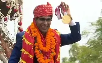 ଜନ୍ମମାଟିରେ ସୁନା ପୁଅ ପ୍ରମୋଦଙ୍କୁ ଭବ୍ୟ ସ୍ୱାଗତ