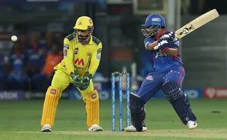 ଚେନ୍ନାଇ ବୋଲରଙ୍କୁ ନିର୍ଧୁମ ଧୋଇଲେ ପୃଥ୍ୱୀ, ଦିଲ୍ଲୀ ୧୭୨/୫