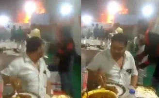 ହୁ ହୁ ଜଳୁଥିଲା ବିବାହ ମଣ୍ଡପ, ମଟନ୍‌-ଚିକେନ୍‌ ଖାଇବାରେ ବ୍ୟସ୍ତ ଥିଲେ ଅତିଥି