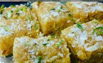 ନଡ଼ିଆ ବେସନ ବର୍ଫି