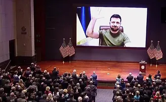 ଆମେରିକା ସଂସଦକୁ ସମ୍ବୋଧନ କଲେ, ଆର୍ଥିକ ଓ ସାମରିକ ସହାୟତା ମାଗିଲେ ଜେଲେନସ୍କି