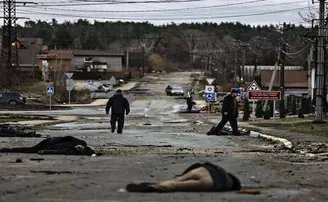 ଶ୍ମଶାନ ପାଲଟିଲାଣି କିଭ୍‌, ସଡକ ଉପରେ ମାଳ ମାଳ ମୃତଦେହ