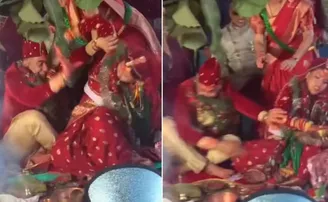 ବିବାହ ବେଦୀରେ ହାଇଡ୍ରାମା, ପିଟାପିଟି ହେଲେ ବର-କନ୍ୟା