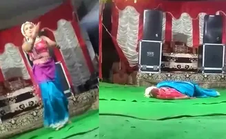 ମା' ପାର୍ବତୀଙ୍କ ବେଶରେ ନାଚୁ ନାଚୁ ହଠାତ୍‌ ଟଳି ପଡ଼ିଲେ