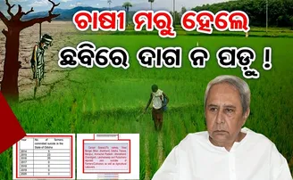 ଚାଷୀ ମରୁ ହେଲେ ଦାଗ ନ ପଡ଼ୁ!