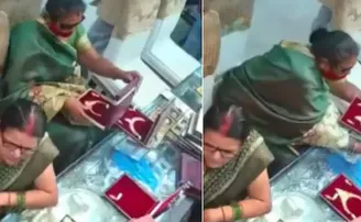 ୭ ଲକ୍ଷ ଟଙ୍କାର ସୁନାହାର ଲୁଟିନେଲେ ମହିଳା, ଭିଡିଓ ଭାଇରାଲ