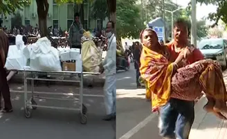 କଟକ ବଡ଼ ମେଡିକାଲର ବିକଳ ଚିତ୍ର: ବୁହା ହେଉଛି ରୋଗୀ, ଷ୍ଟ୍ରେଚରରେ ଯାଉଛି ଜିନିଷ