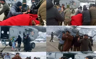 ଗର୍ଭବତୀ ମହିଳାଙ୍କୁ ଏୟାରଲିଫ୍ଟ କଲେ ସେନାର ଯବାନ 