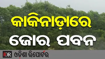 କାକିନାଡ଼ାରେ ଜୋର ପବନ | Cyclone Montha Nears Kakinada! | Wind Speed Rising, Sea Turns Violent! | OR