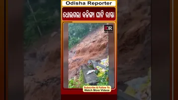 ବାଦଲ ଫଟା ବର୍ଷାରେ ପୁଣି ଧୋଇଗଲା କଳିଙ୍ଗା ଘାଟି ରାସ୍ତା | Odisha Reporter