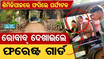 ଶିମିଳିପାଳରେ ଫସିଲେ ପର୍ଯ୍ୟଟକ ରୋବାବ୍‌ ଦେଖାଇଲେ ଫରେଷ୍ଟ ଗାର୍ଡ |Tourist Stranded 6 Hrs in Similipal Forest