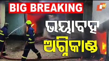 Fire Breaks Out At Bhadrak's RMC Market