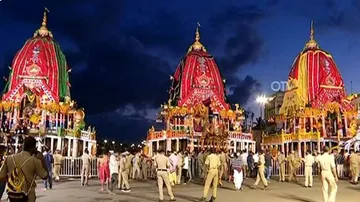 ଶରଧାବାଲିରେ ଲାଗିଛି ଶ୍ରୀଜିଉଙ୍କ ତିନି ରଥ : ଆଜି ଗୋଟି ପହଣ୍ଡିରେ ଆଡ଼ପ ମଣ୍ଡପ ବିଜେ କରିବେ ଚତୁର୍ଦ୍ଧାମୂର୍ତ୍ତି