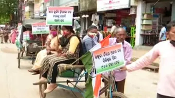 ତେଲ ଦର ବୃଦ୍ଧି ପ୍ରତିବାଦରେ କଂଗ୍ରେସର ଶୋଭାଯାତ୍ରା