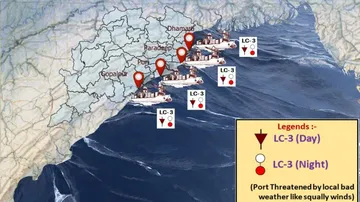 LC 3 at all ports of odisha 