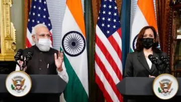 PM Modi and US Vice President Kamla Harris