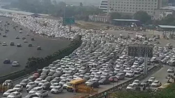 Traffic Jam At Delhi