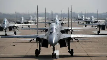 China sent 56 warplanes into Taiwan defense zone on monday