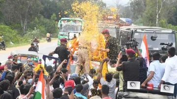 Coonoor Helicopter Crash Lance Naik Bogla Sai Teja will cremated today his body reached his native v